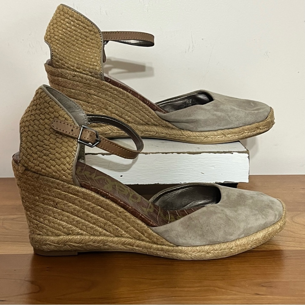 Women’s Sam Edelman Harmony Suede Espadrille‎ Wedge Size 10M